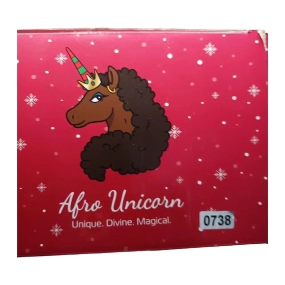 Afro unicorn holiday plush set of 3 pcs - Picture 8 of 10